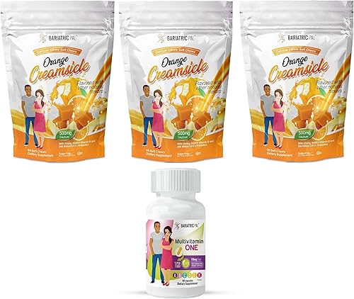 BariatricPal Paquete de vitaminas bariátricas de 90 días (¡multivitamínico UNO 1 por día! Cápsula con 18 mg de hierro y citrato de calcio