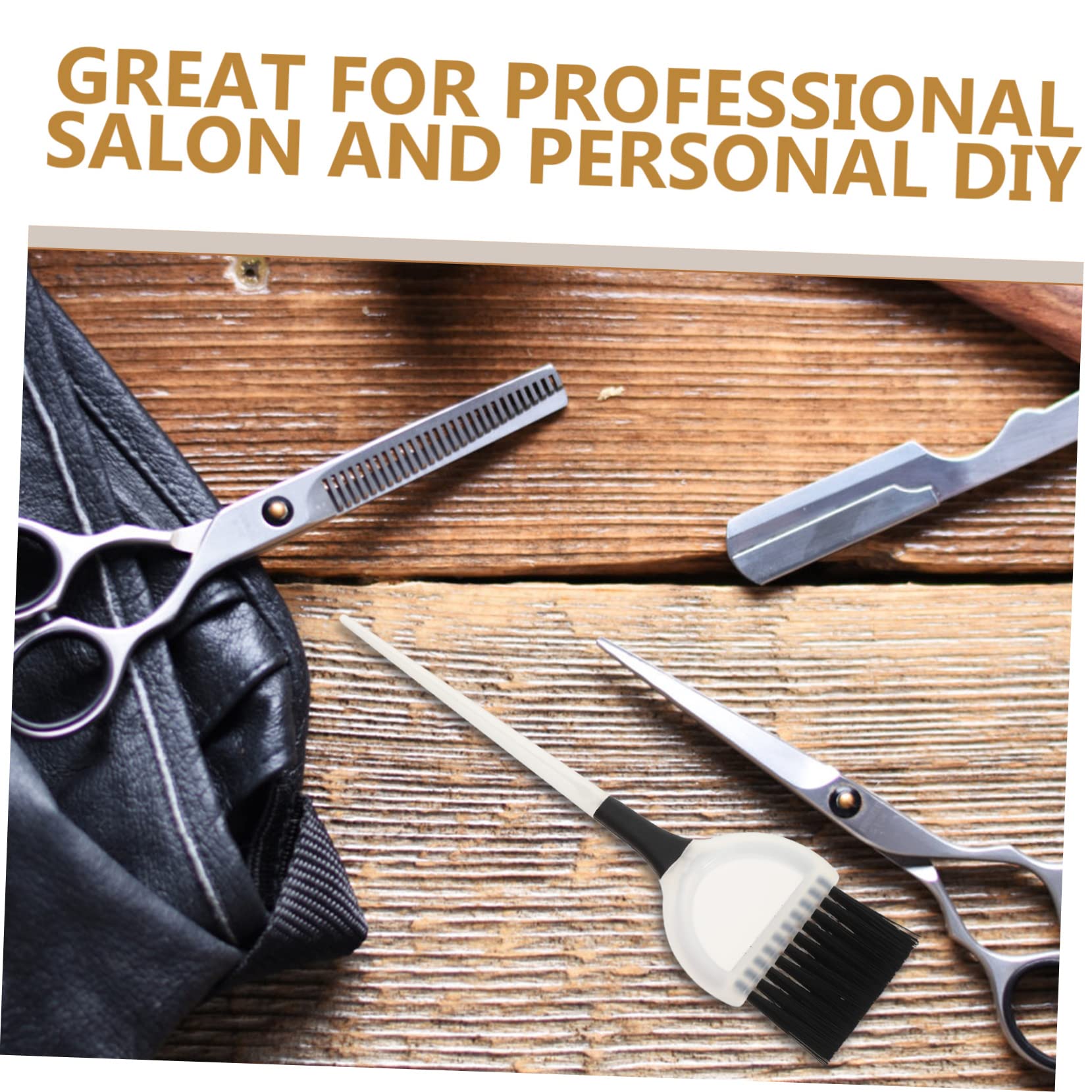 TOVINANNA Hair Coloring Brush Kit 4pcs Hair Dye Applicator Brush Tapered Edges Easy to Use Salon Quality Random Color