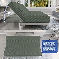 Vista 5 de MAXIJIN Funda de Futón Jacquard Elástica Funda para Sofá sin Brazos Funda Suave para Futón con Parte Inferior Elástica Fundas Protectoras Gruesas