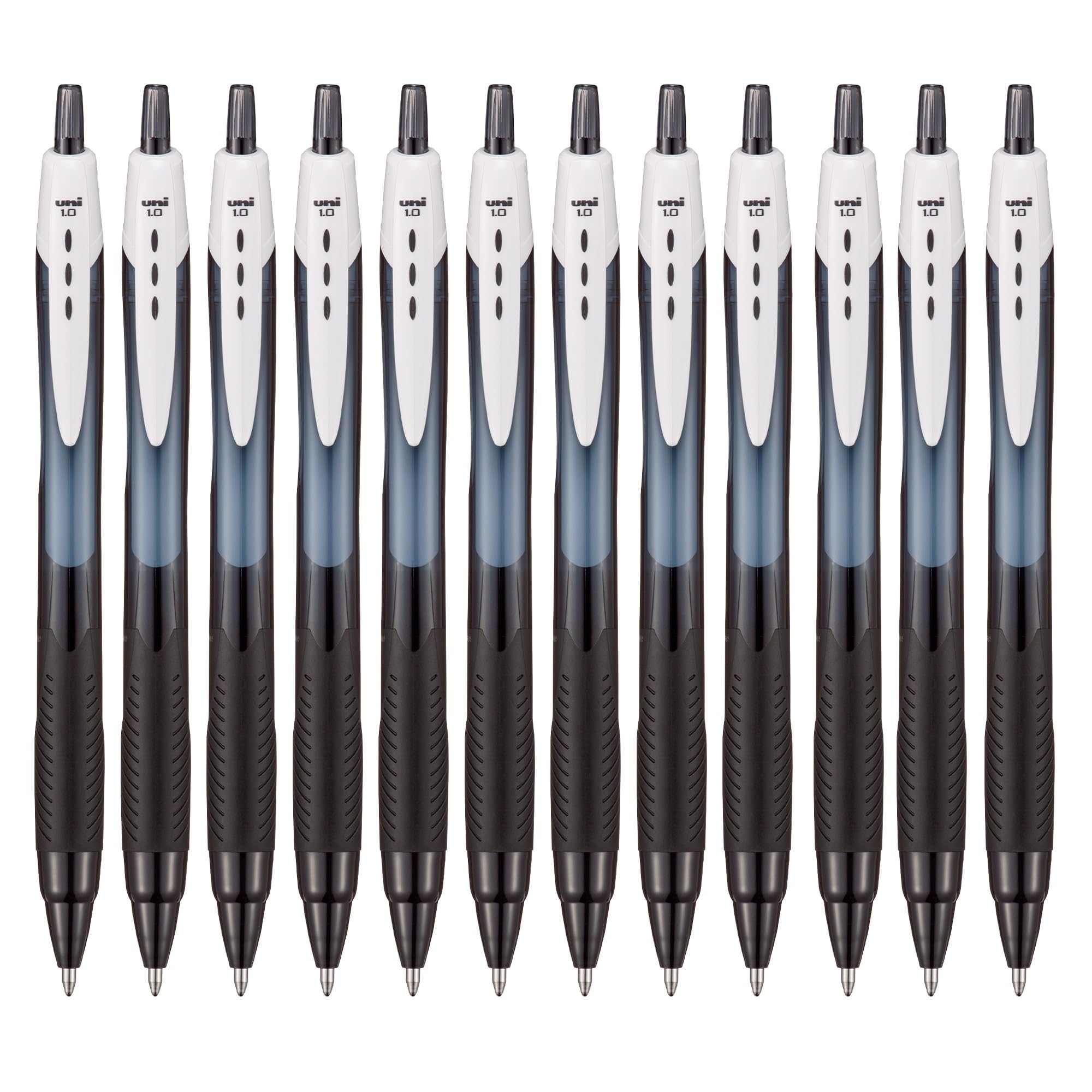 Uni-Ball Black Jetstream Sport Sxn-150S Rollerball Pen 1.0Mm Tip Pk 12