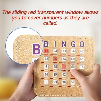 GSE Bingo Game Cards, 200-Pack Reusable Shutter Bingo Cards