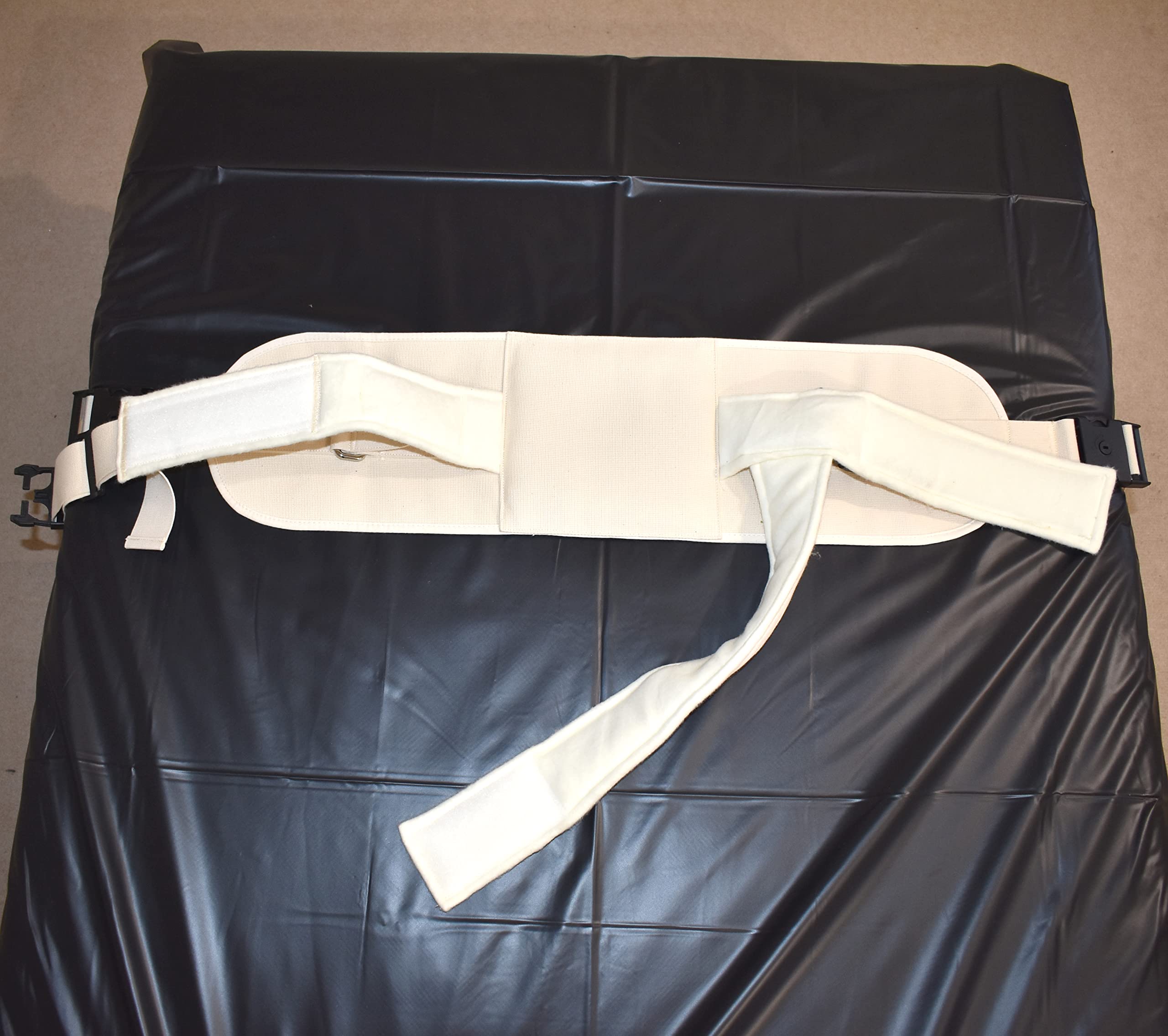 Set di contenzione testa clinica – fascette BDSM bloccabili per fronte & mento con lucchetto & chiave, morbidamente imbottite e regolabili per gioco di ruolo bondage