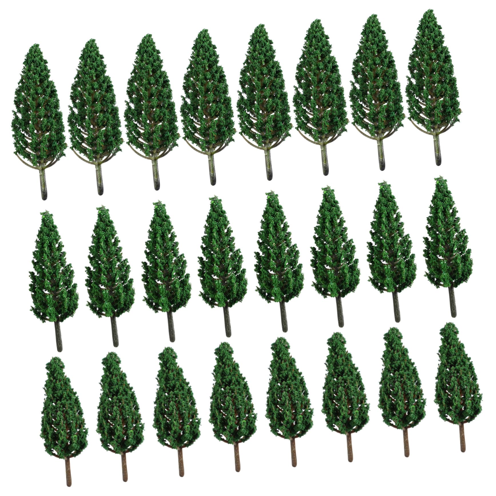 48pezzi Miniature Model Trees Per Diorami e Decorazioni Realistiche Per Ferrovie e
