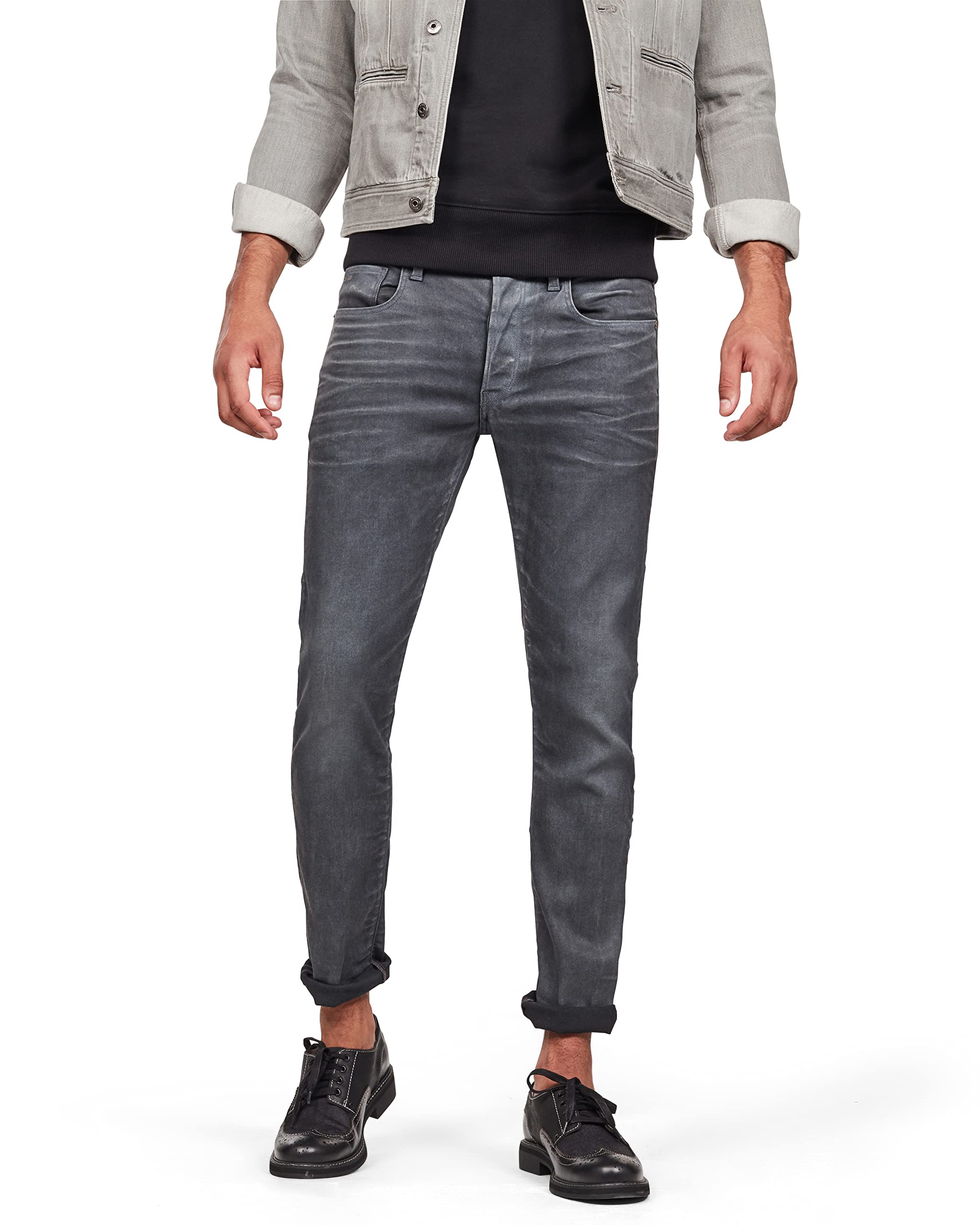 G-STARRAW Men's 3301 Slim Denim Shorts