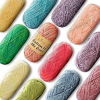 Vista 11 de Cotton to The Core - Hilo de algodón para ganchillo, paquete de 6 (852 yardas/300G), patrones gratuitos, apto para principiantes, hilo suave