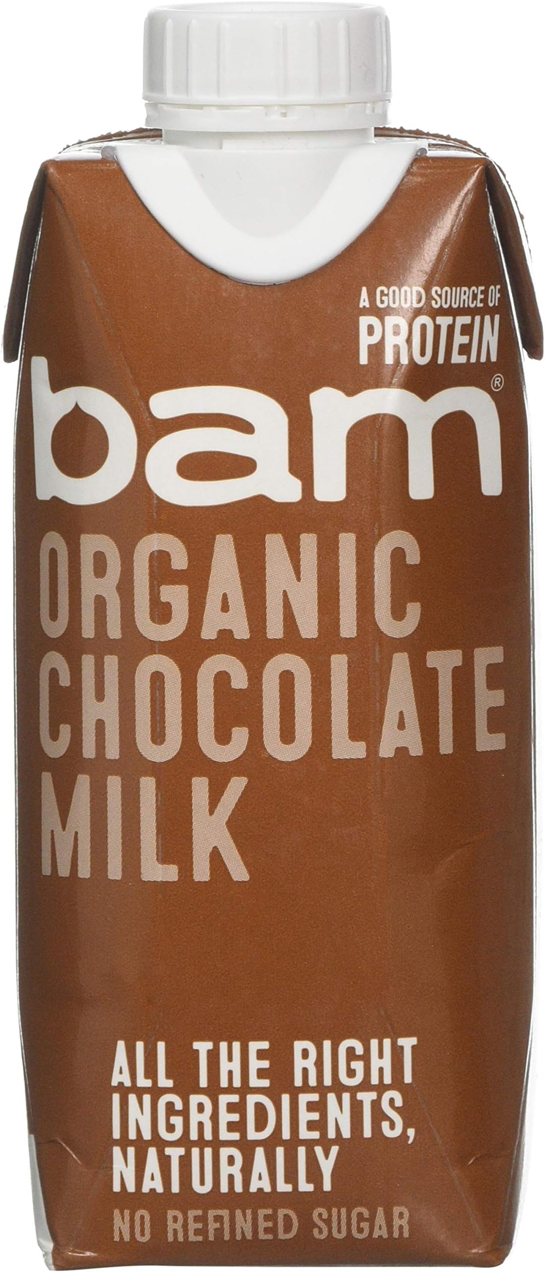 Bam Organic Chocolate Milk, 12 x 330ml