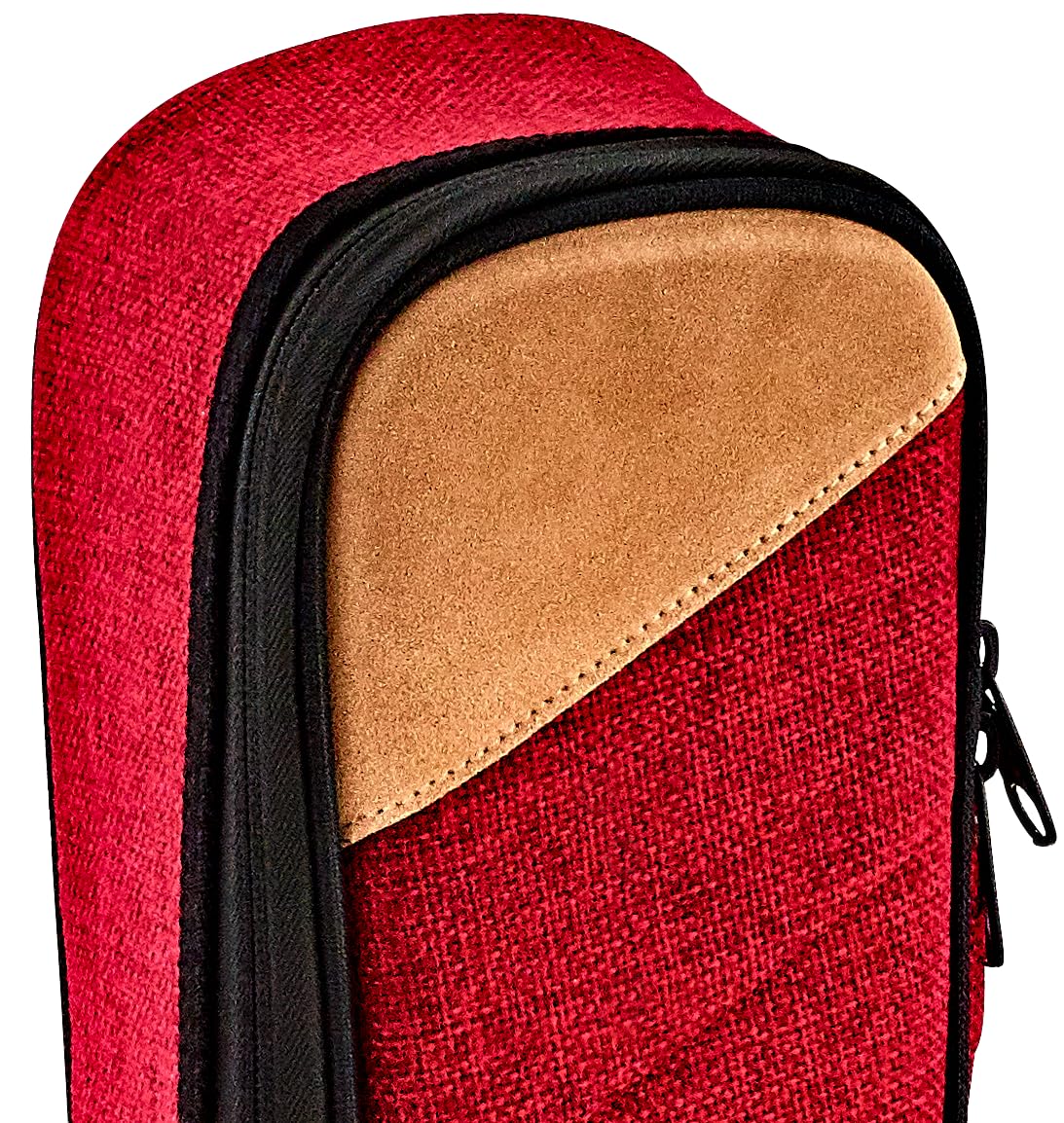 Ortega Guitars Soft Case pour Ukulélé - Case pour Ukulélé Soprano - Hauteur 55 cm - Largeur 19 cm - Coton / Toile, Rouge (OSOCAUK-SO-BX)