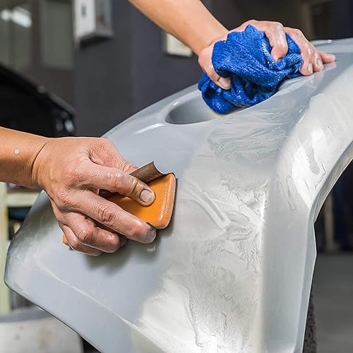 Miniatura 17 de Dura-Gold Hojas de papel de lija húmedo o seco de grano 320, 5-1/2 x 9 pulgadas, caja de 25 - lijado de corte fino, detalles, pulido automotriz