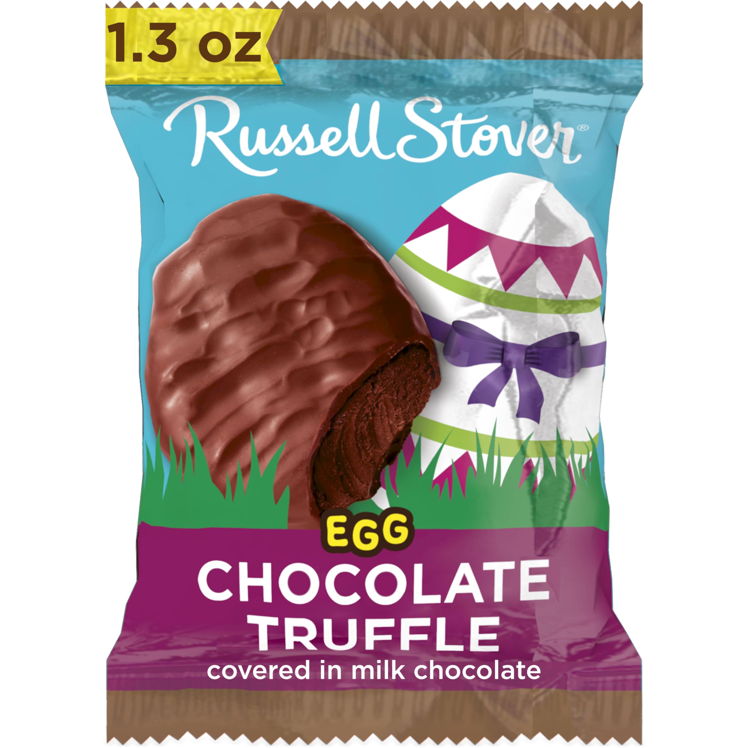 Russell StoverEaster Chocolate Truffle Milk Chocolate Easter Egg, 1.3 oz. (Pack of 18)