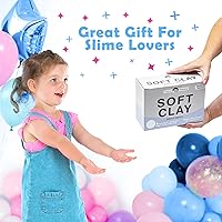 Vista 6 de Original Stationery Arcilla suave para hacer limo – Arcilla de modelado moldeable para niños, mezcla con pegamento y espuma de afeitar para slime