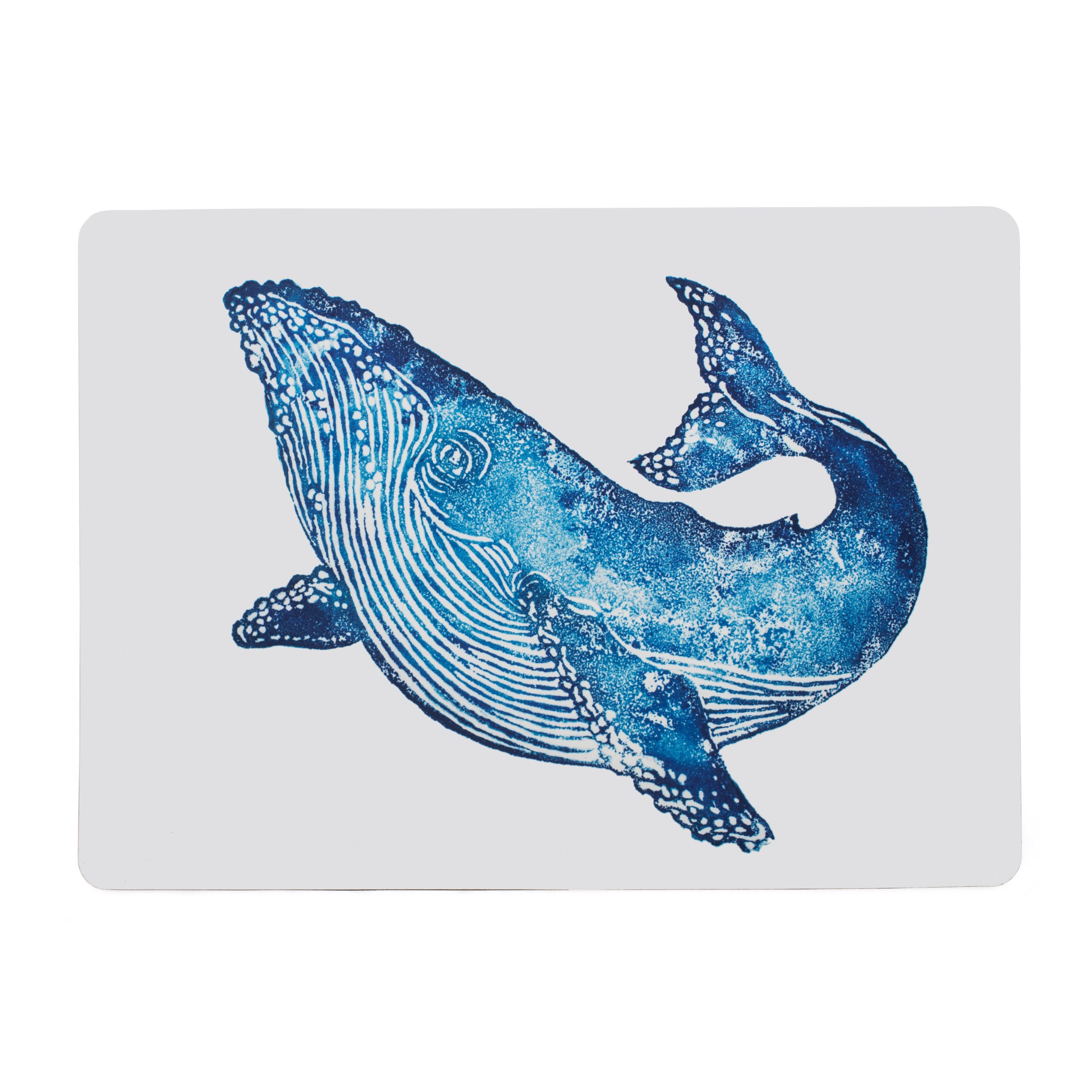 BlissHome Creatures Whale Bathmat – Soft Absorbent Bathroom Mat with Non-Slip Rubber Backing, Humpback Whale Design, 100% Polyester, 60×43 cm, Machine Washable