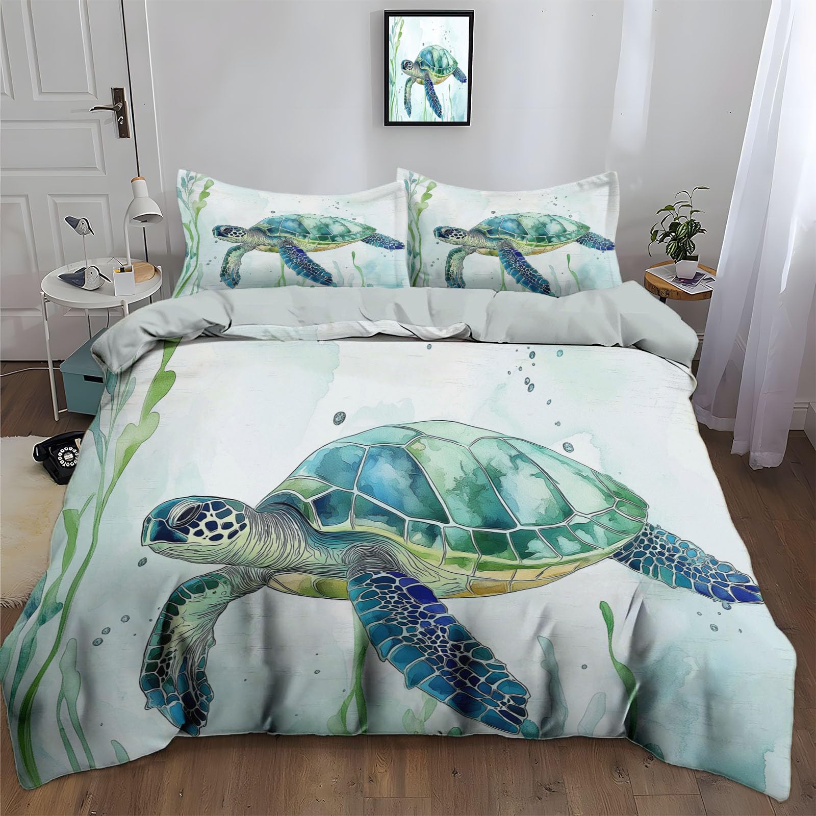 Housse de couette peinture florale 3D pavot rouge de luxe