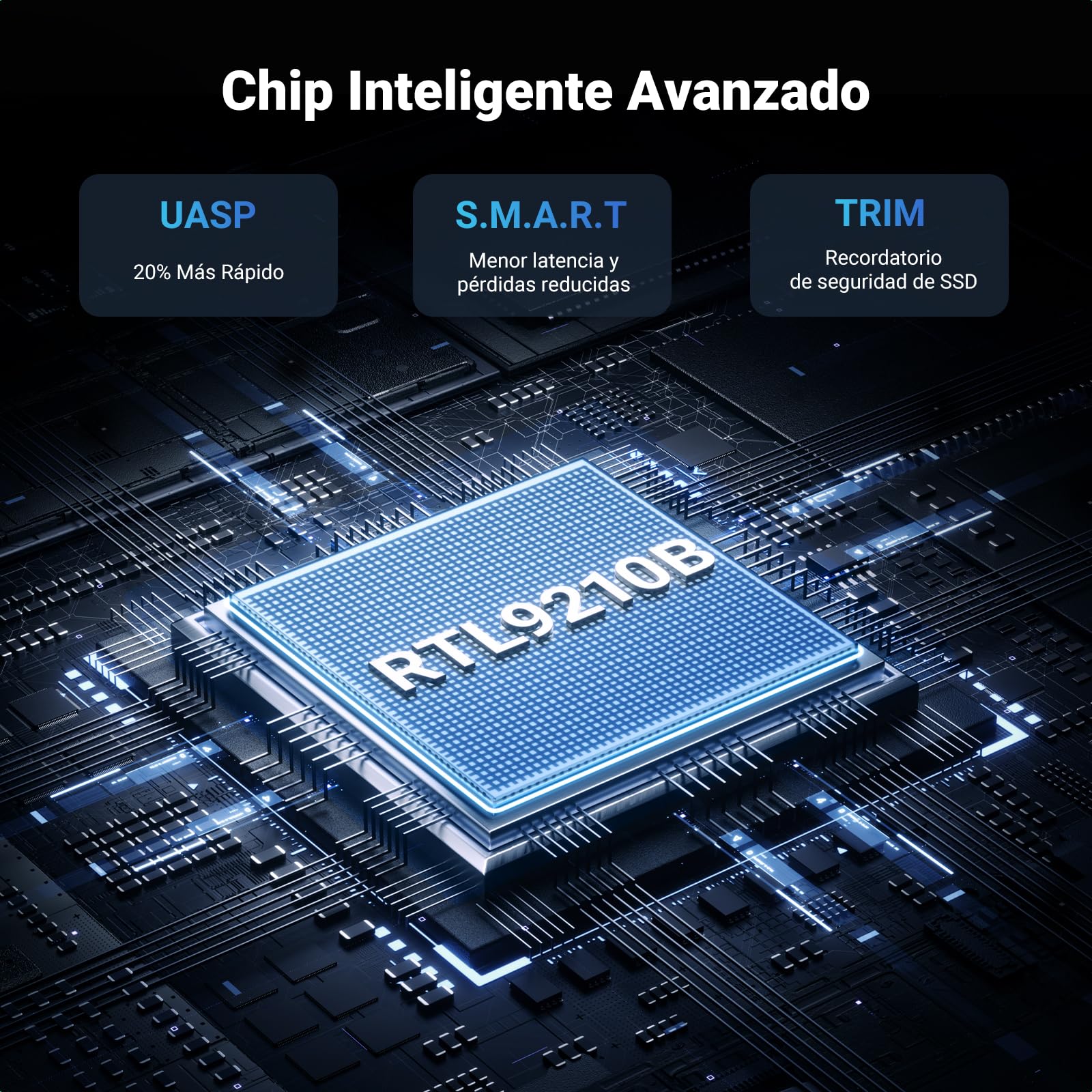 UGREEN Carcasa SSD M.2 NVME&SATA USB 3.2 Gen 2 10 Gbps, Caja para M-Key e B&M-Key Compatible con 970 EVO Plus, 760P y más