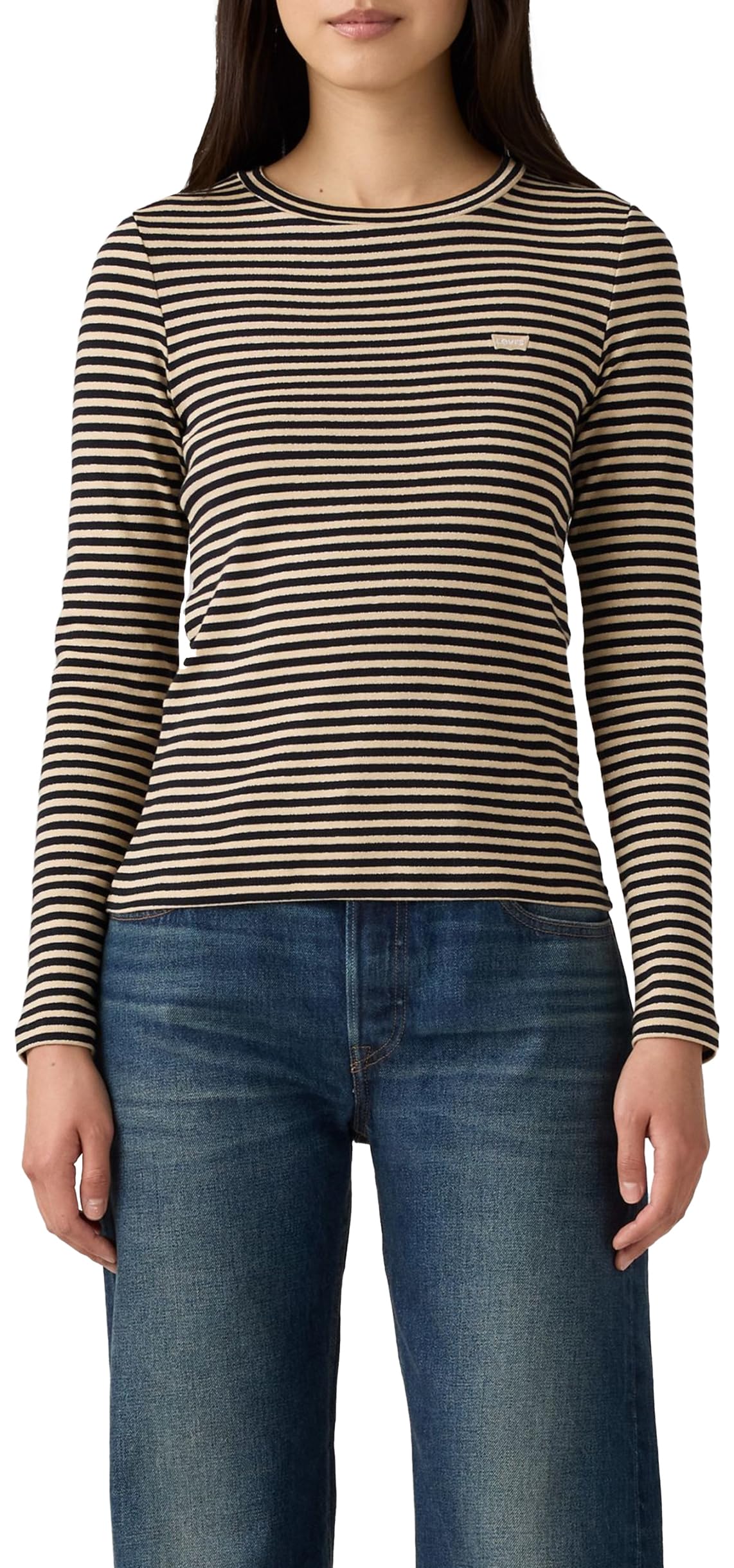 Levi's Essential Hm Ls Tee Cassie Stripe Anthra, Cassie Stripe Anthra, L