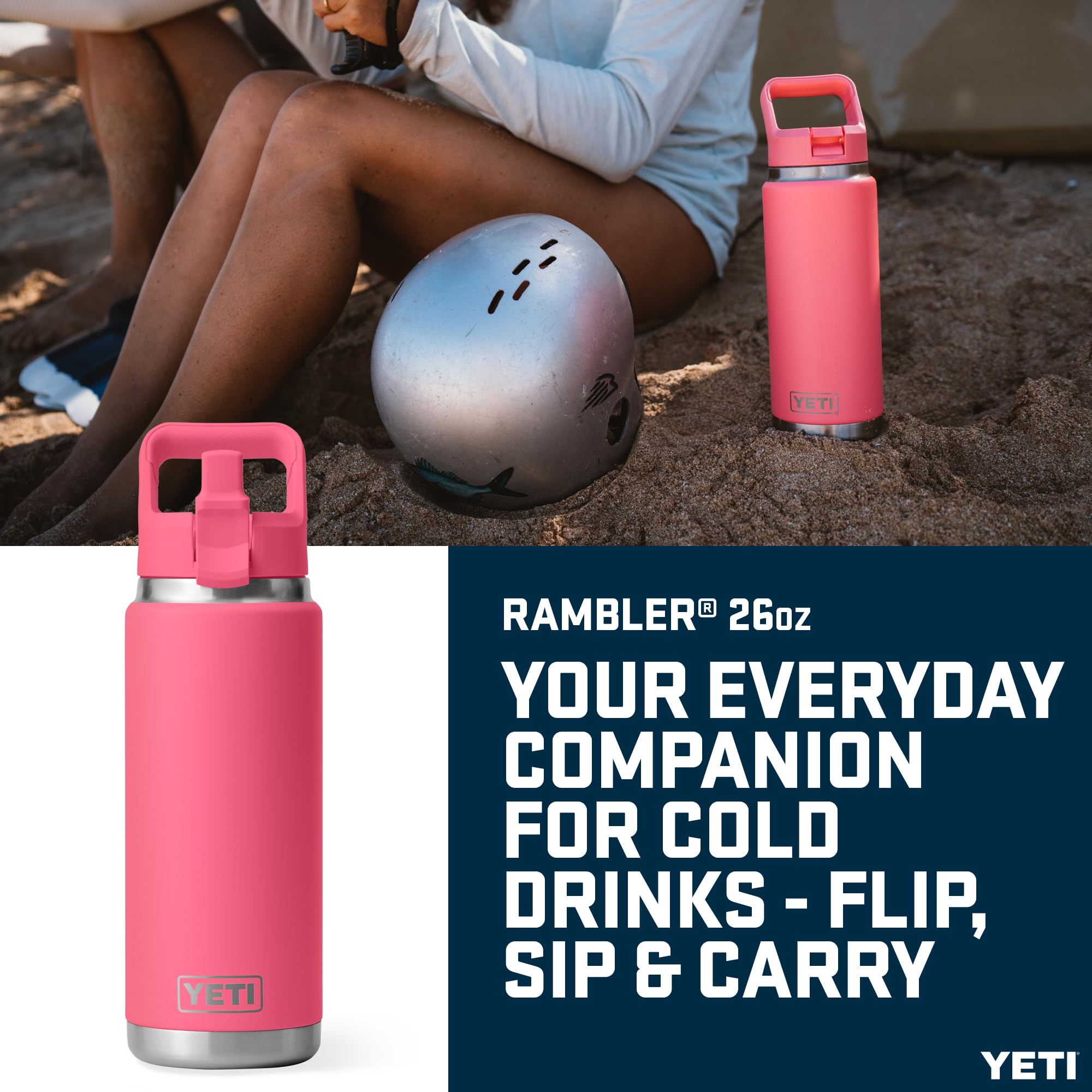 Amazon｜YETI (イエティ) Rambler 26オンス カラーストローボトル