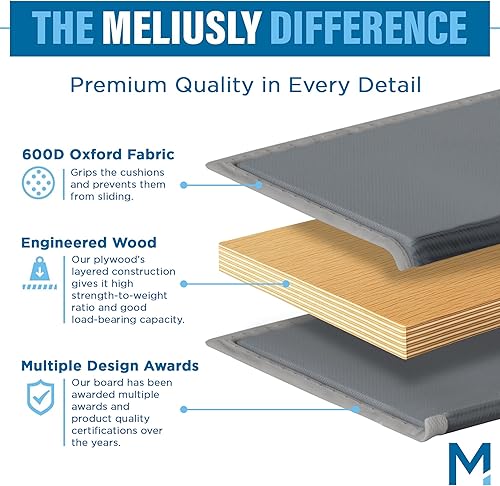 Miniatura 6 de Meliusly Tabla de soporte de cojín de sofá para seccionales (resistente 21 x 70 + 21 x 45) - Soporte de sofá en forma de L para cojines caídos,