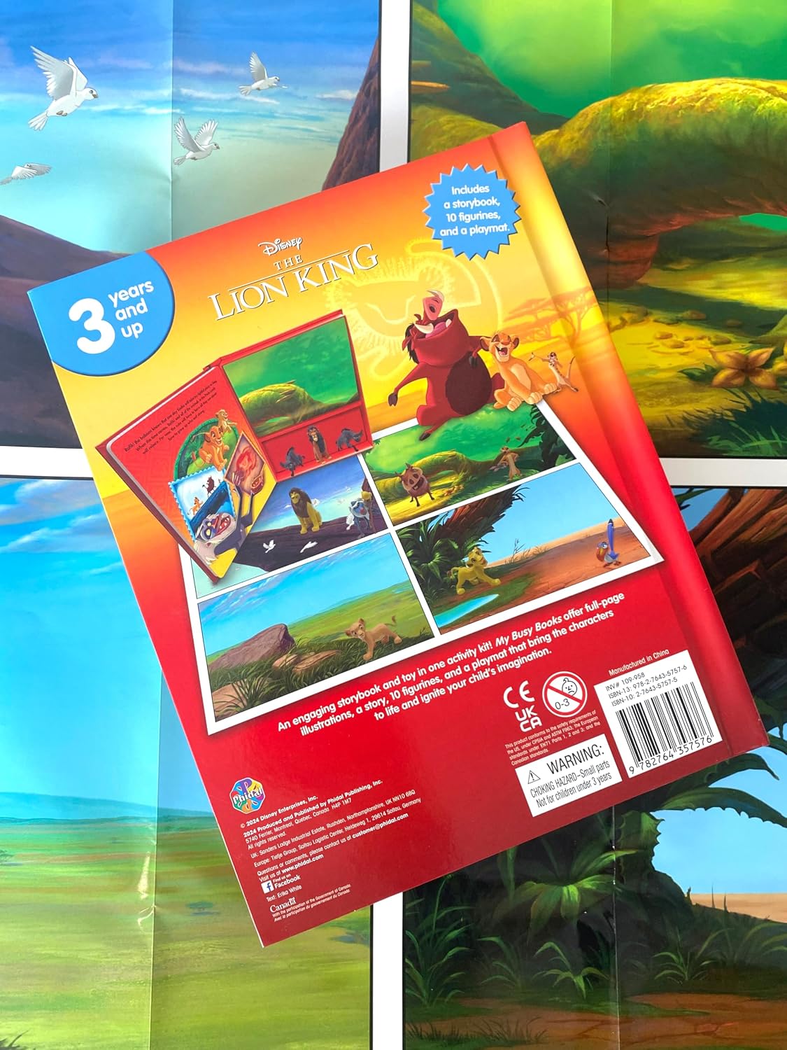 Disney Lion King My Busy Books - Storybook, 10 figurines, playmat image 2
