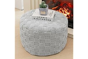 Round Pouf Ottoman: Cozy Living Room Companion