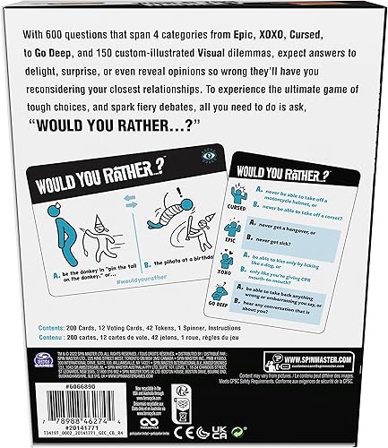 Miniatura 7 de Spin Master Games, Divertido juego de cartas de fiesta para la universidad, amigos, cumpleaños y más, para adolescentes y adultos, de 3 a 6