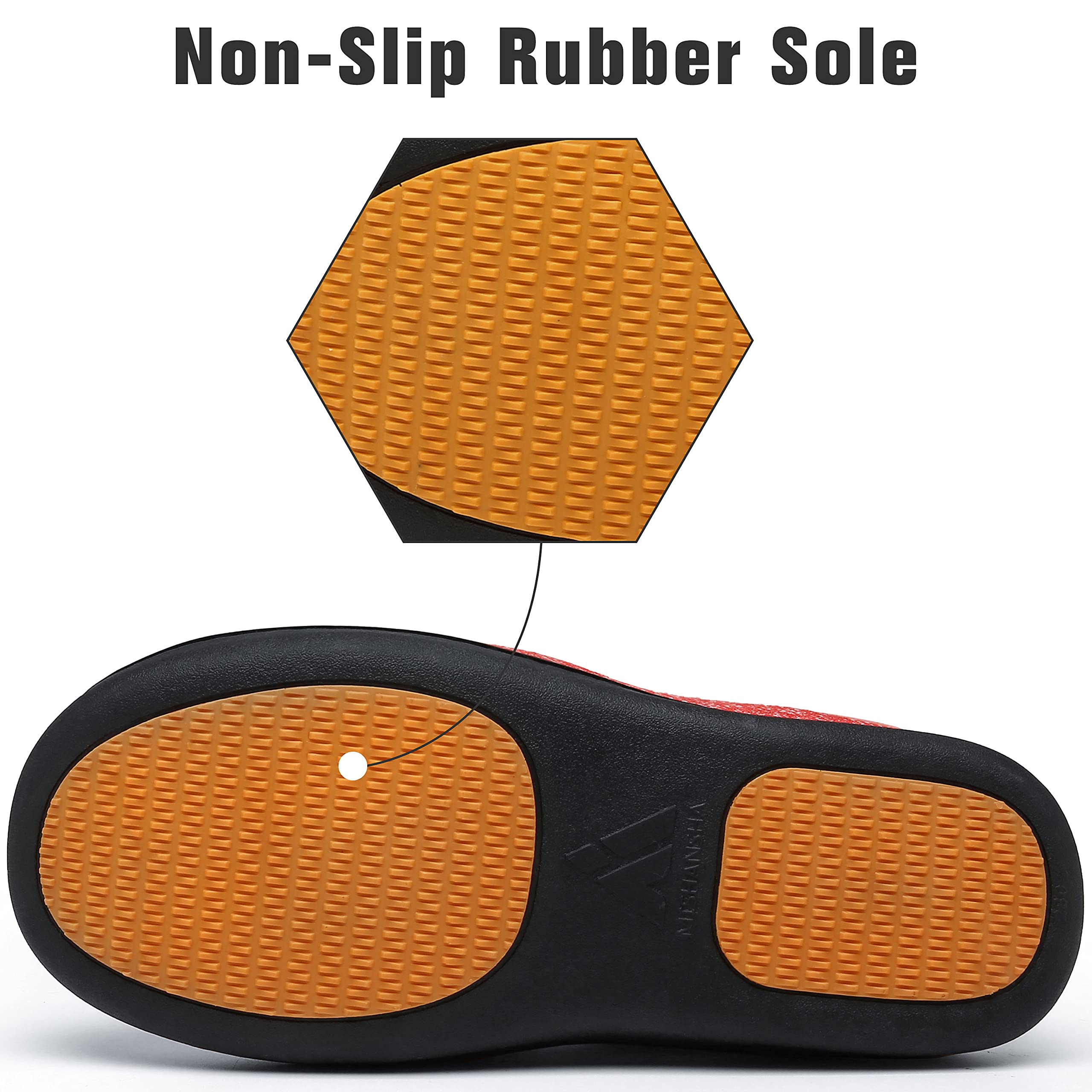 Mishansha Pantofole in Memory Foam per Uomo Donna Antiscivolo Ciabatte Invernali
