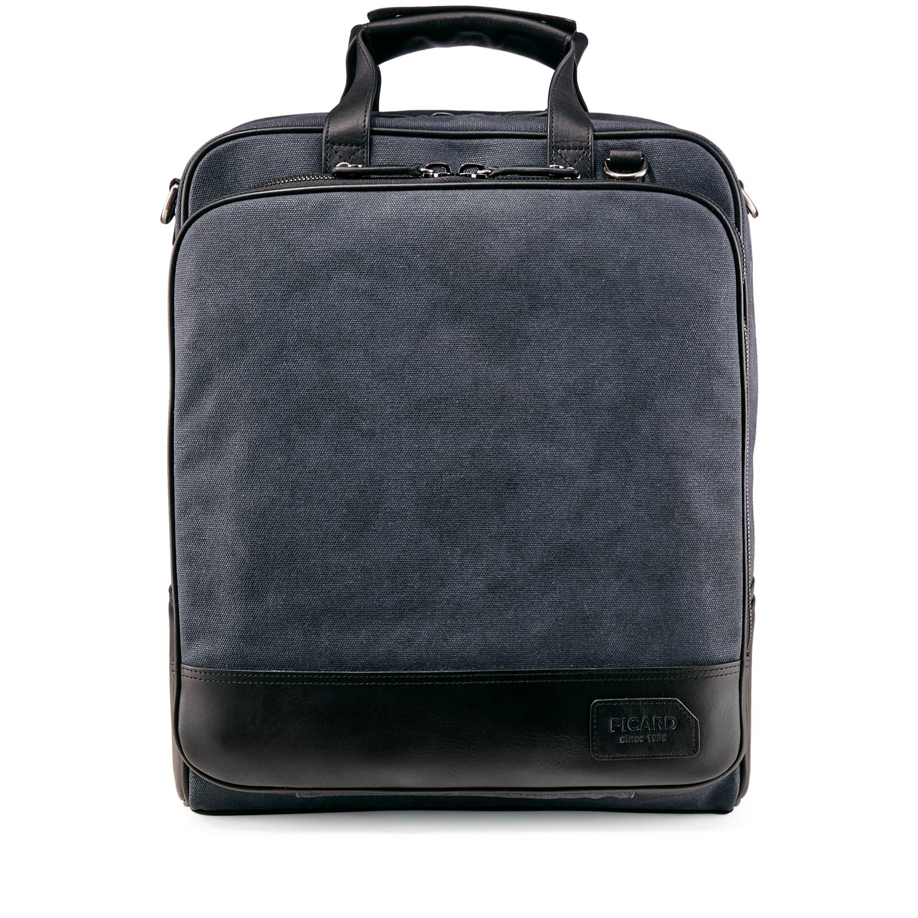 Picard The Force Men's Rucksack Made of Genuine Leather, One Size, Width 9.5 cm, Height 40 cm, Length 31 cm, with Zip, Business, Jeans Colour, Standard Size, Backpack