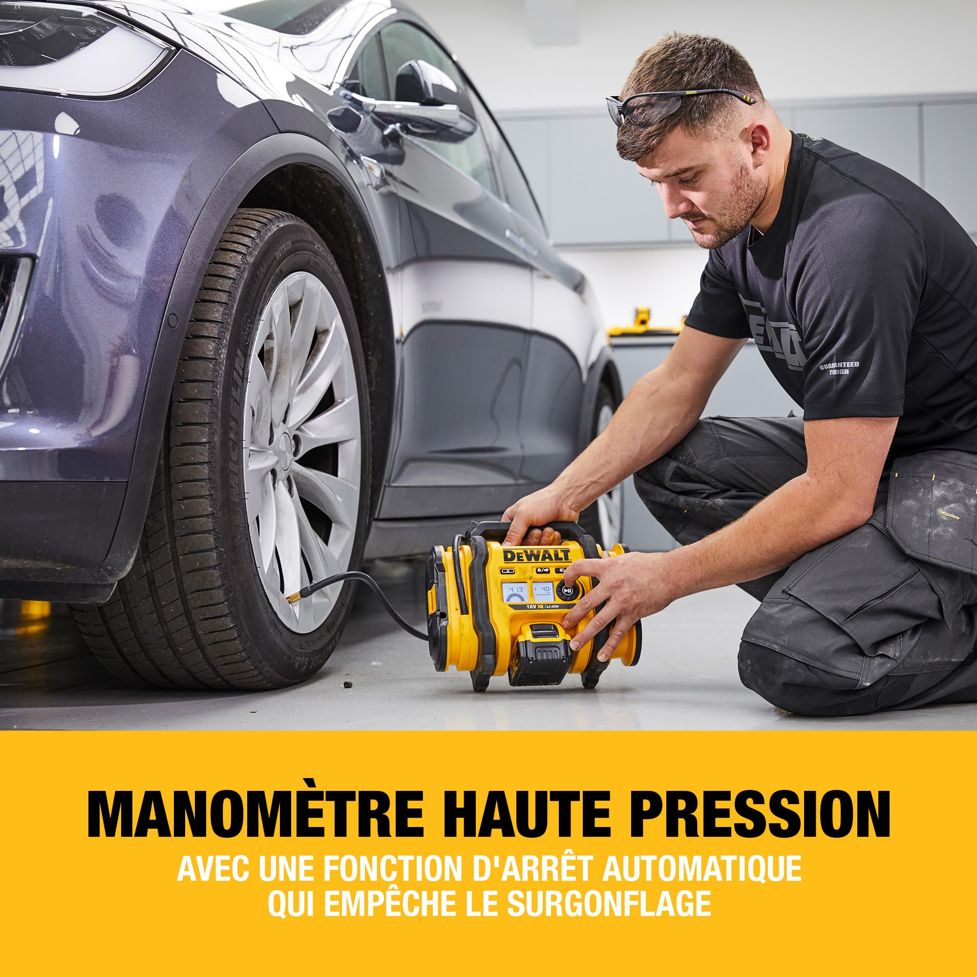 DEWALT - Gonfleur sans fil XR 18V, 11bar de pression, outil seul, DCC018N-XJ