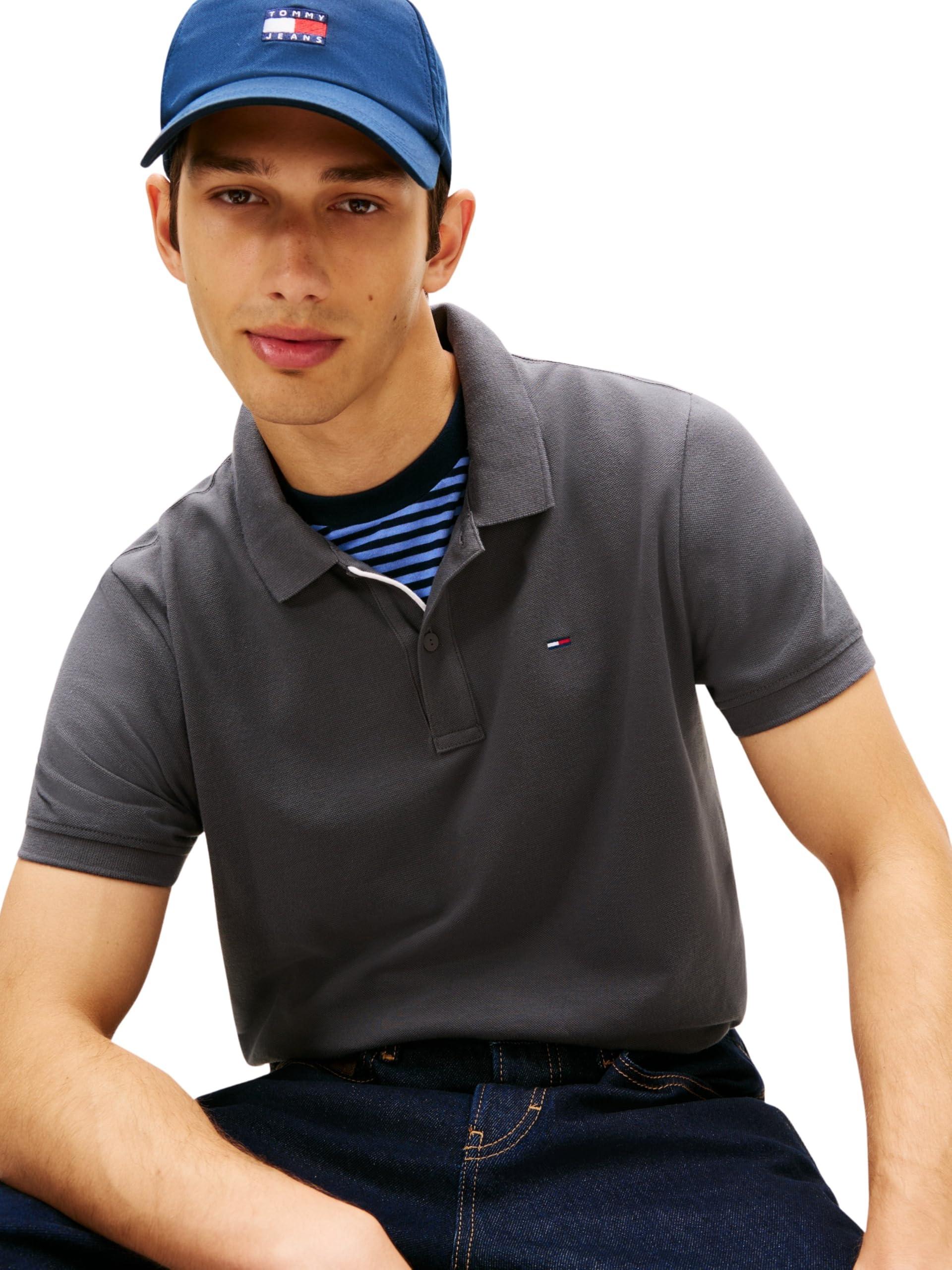 Tommy Jeans Poloshirt TJM SLIM PLACKET POLO EXT – Bild 2