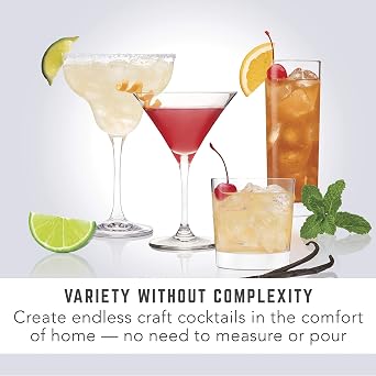Bartesian Cosmopolitan, Margarita, and Old Fashioned Cocktail Mixer Capsules, Pack of 18 Cocktail Capsules, for Bartesian Premium Cocktail Maker (55405)