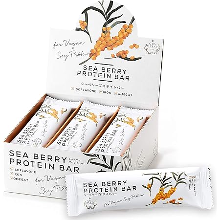 おいしいサジー プロテインバー (12本入り) 植物性大豆ソイプロテイン、7つの条件クリア（砂糖、香料、着色料、保存料、小麦粉、マーガリン、ショートニング、動物性不使用） 無添加 モンゴル産 グアマラル）