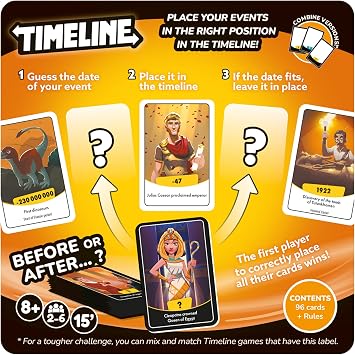 Asmodee | Timeline | Family Trivia Card Game