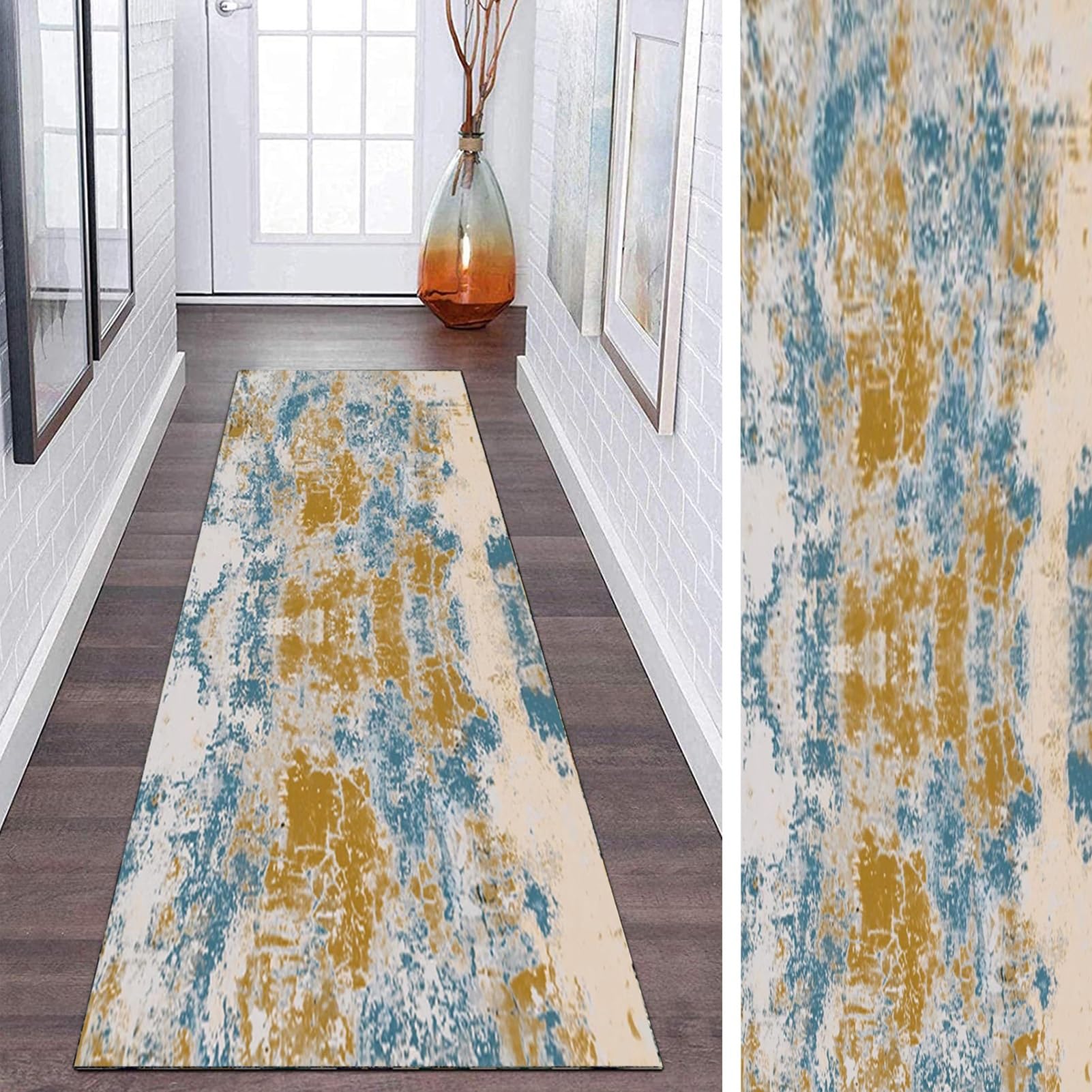 Modern Long Carpet Runners for Hallway，Contemporary Stair Corridor Narrow Runner Rug 100cm 1.5m 2m 2.5m 300cm 350cm 4m 5m 6m Extra Long Carpet (Size : 3.9 ft × 9.8 ft)