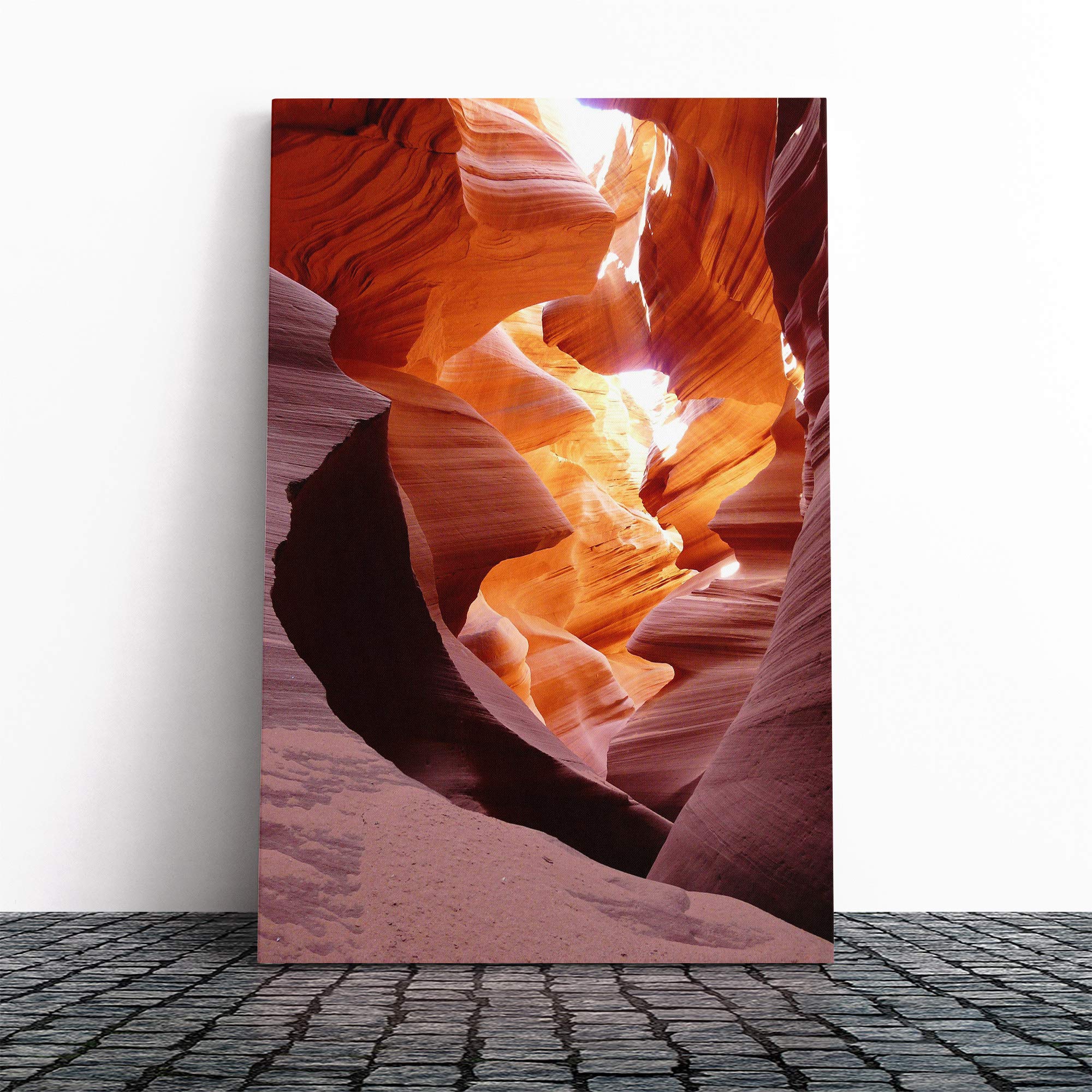 Canyon Sandstone (4) Canvas Print | Gallery Wrapped 30mm Frame Wall Art | 20x14 inches | Ready to Hang | Modern Landscape Picture | Living Room Bedroom Lounge Office