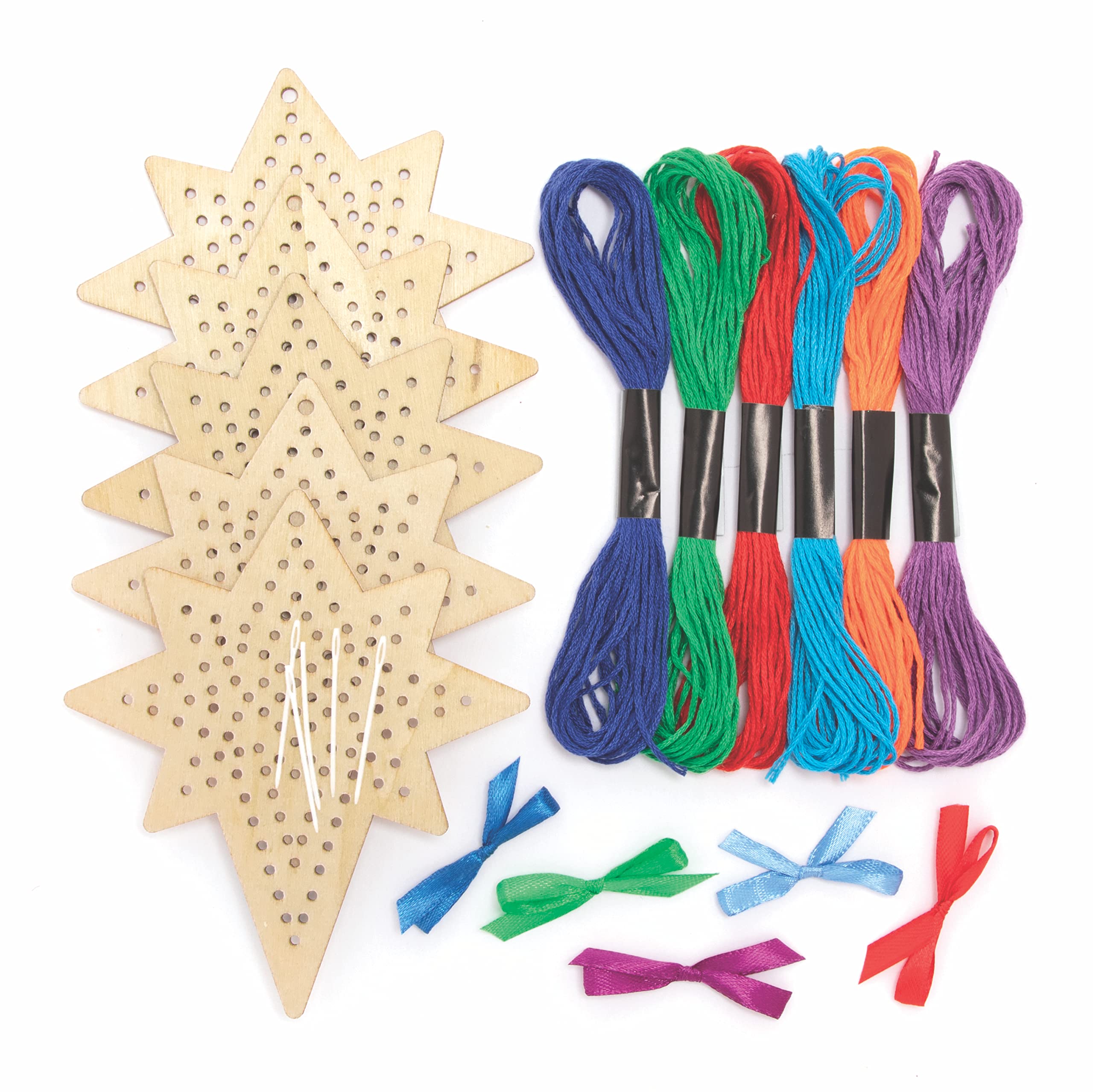 Baker Ross Lot de 12 Cartes à gratter avec motif Croix