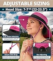 Vista 64 de GearTOP Safari Sun Hat for Men and Sun Hats for Women UV Protection UPF 50+ Hiking, Gardening, Fishing