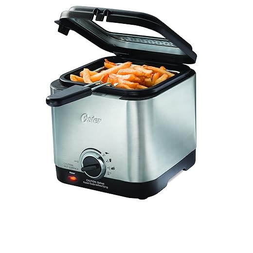 Oster Style Compact Stainless Deep Fryer, Stainless Steel