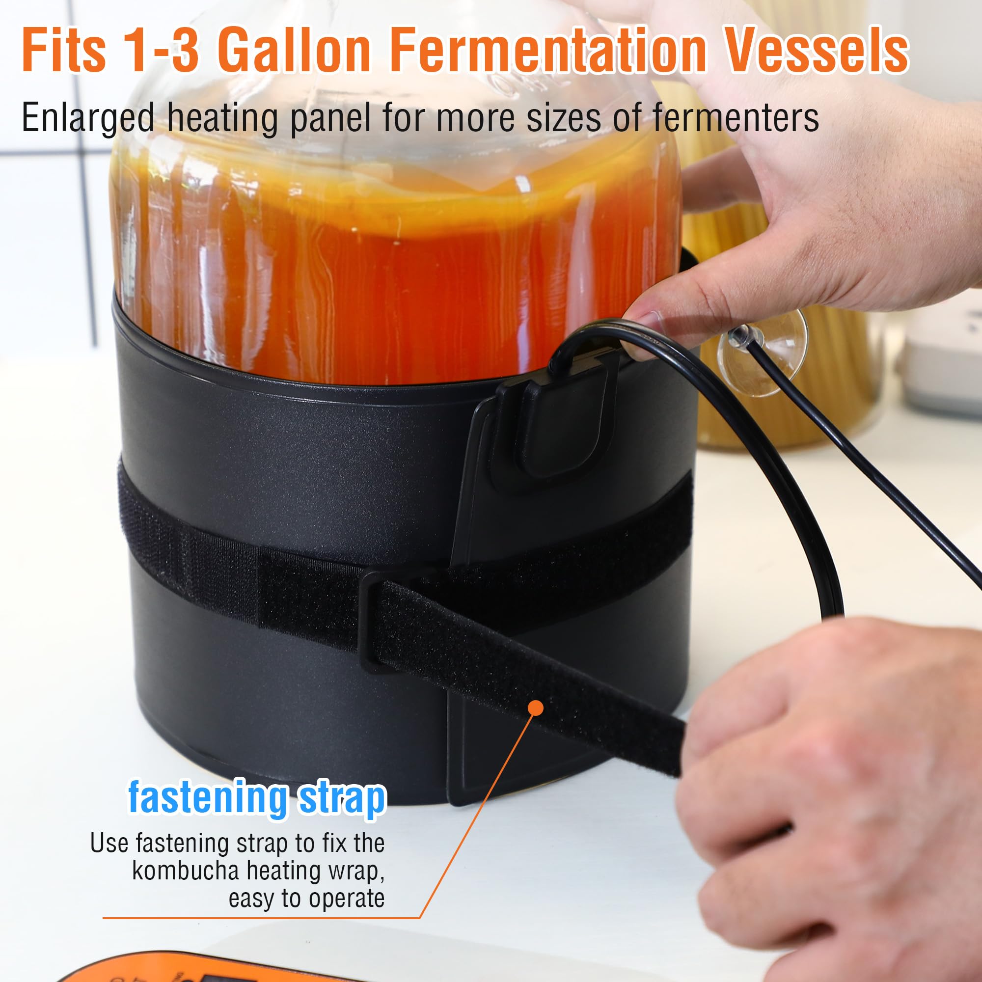 Aurelema 2 Pack Kombucha Heating Wrap, Kombucha Jar Heat Wrap with