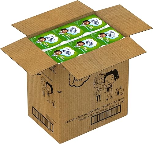 Miniatura 10 de Puffs Plus Loción Facial Tissue, 18 Cubos, 56 Tejidos por Caja