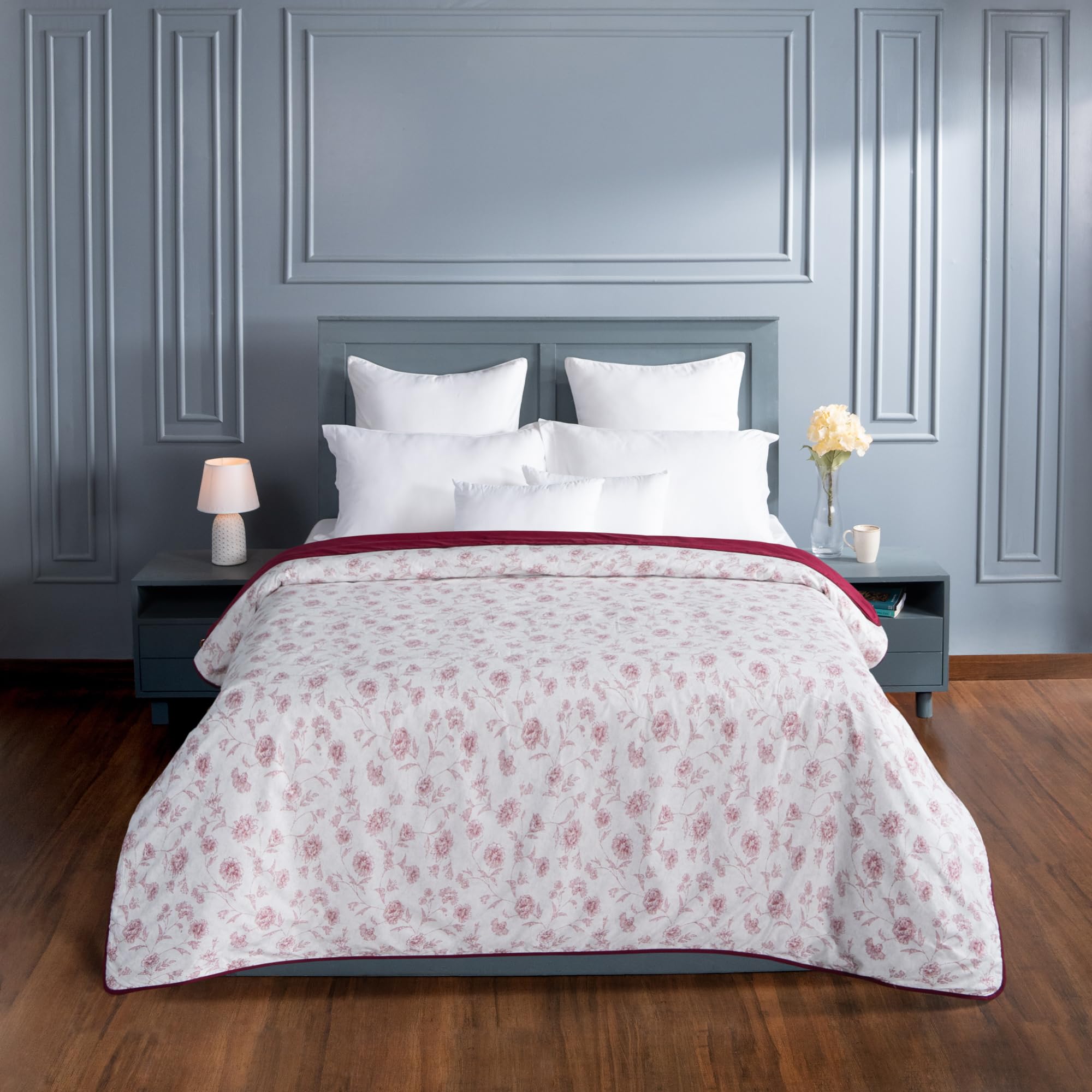 HOME ELEGANCE Everyday Double Dohar, 80 GSM, 100% Micro Polyester, Maria-image-49