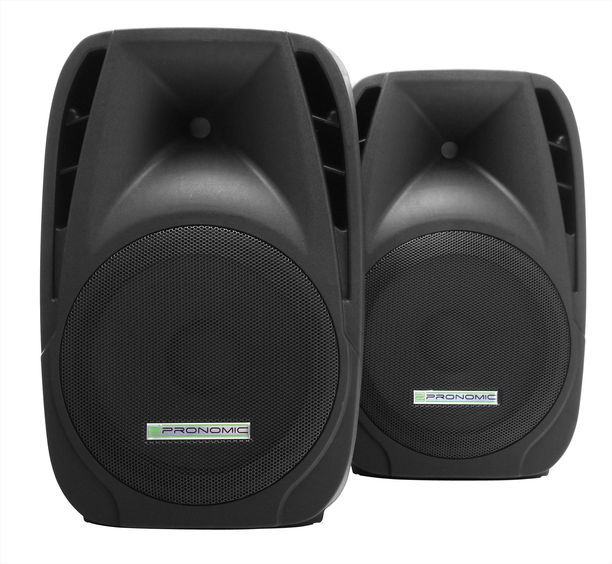 Pronomic PH12 altoparlante palcoscenico e concerto, altoparlante PA mobile box da viaggio, 160 W RMS / 300 W Peak, woofer da 12", driver da 34 mm, input & thru – compatibile con SPK, coppia passiva