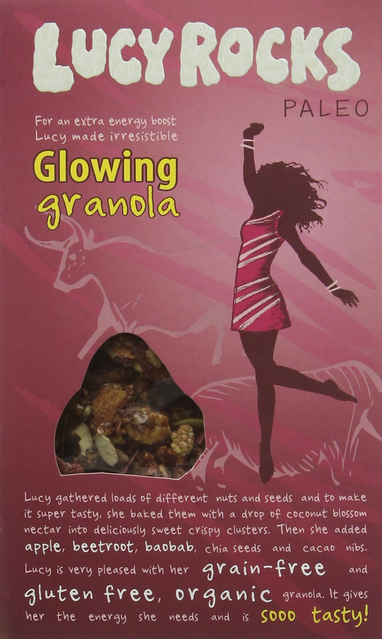 Lucy Rocks Glowing Gluten Free Organic Paleo Granola 350 g