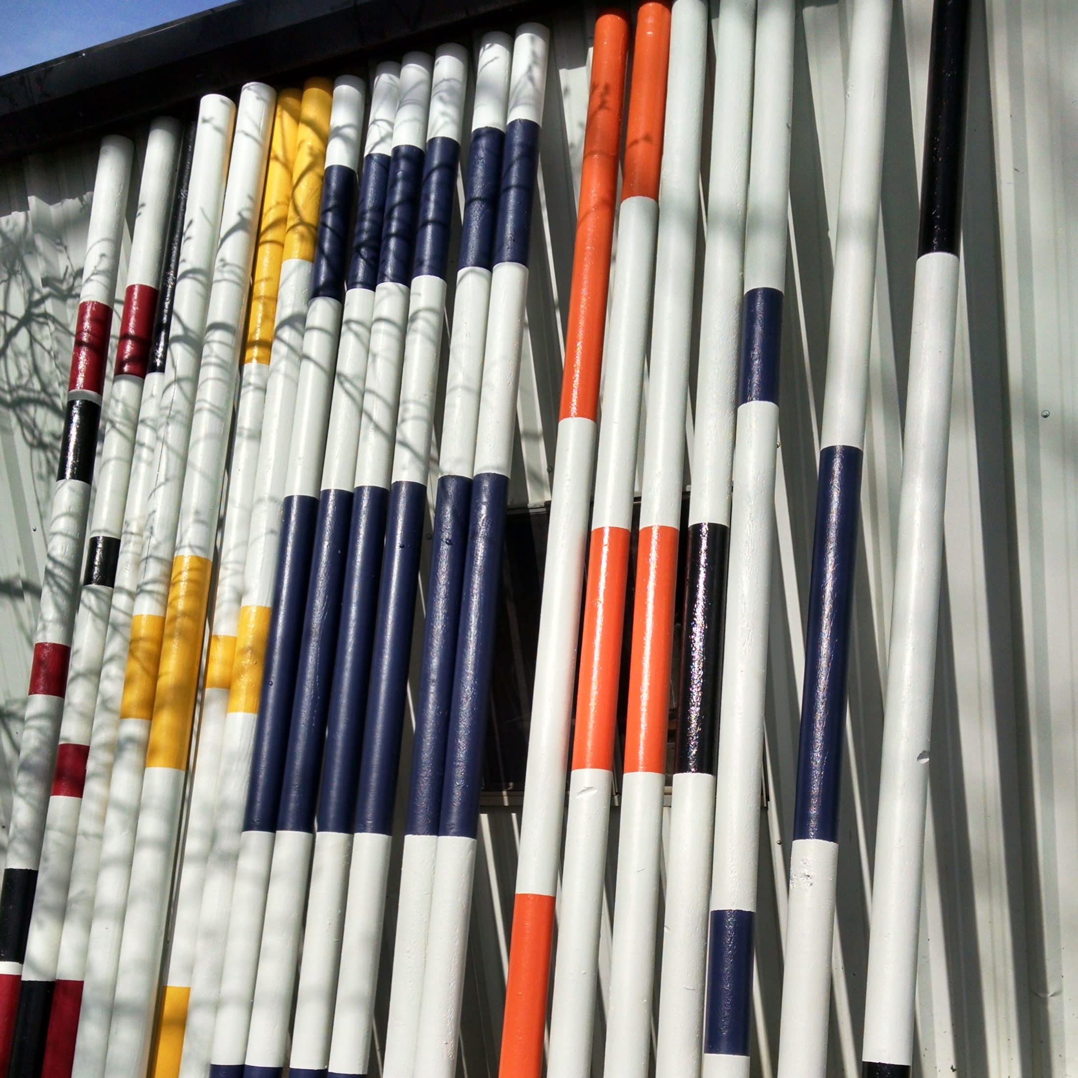 Platinum Jumps 10ft Bundle/3 Center Colored Round Rails White/Purple/White