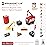 MEGAGONTILES Fire Station Magnetic Tiles Set 60PCS | STEM Magnetic Building Blocks with Fire Trucks & Cranes | Educational Construction Toy for Kids Ages 3-8 | Compatible with All Tile Brands