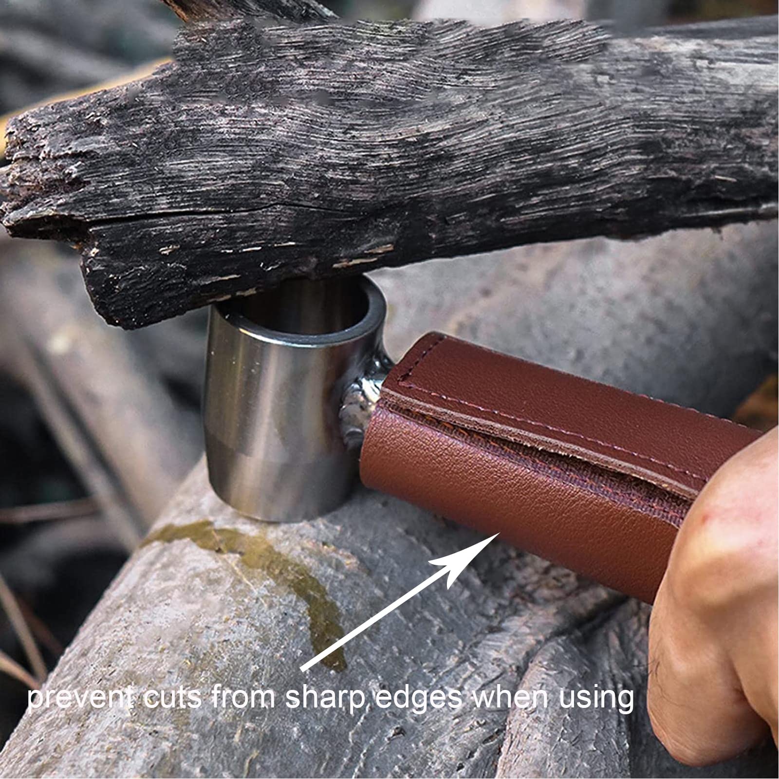 Tarière Manuelle avec Étui, Outil de Perforation de Foret de Survie en Plein Air Polyvalente, Foret à Tarière à Main pour l'Artisanat de La Jungle et Les Colons de Survie en Plein Air