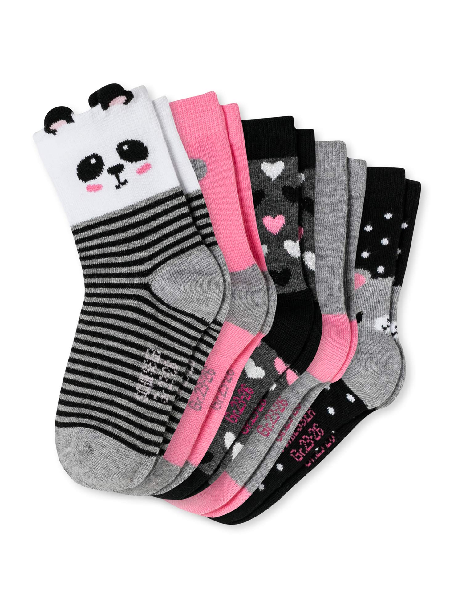 Schiesser Mädchen Kinder 5 Pack Socken Kids Strümpfe - Größe 19 bis 34