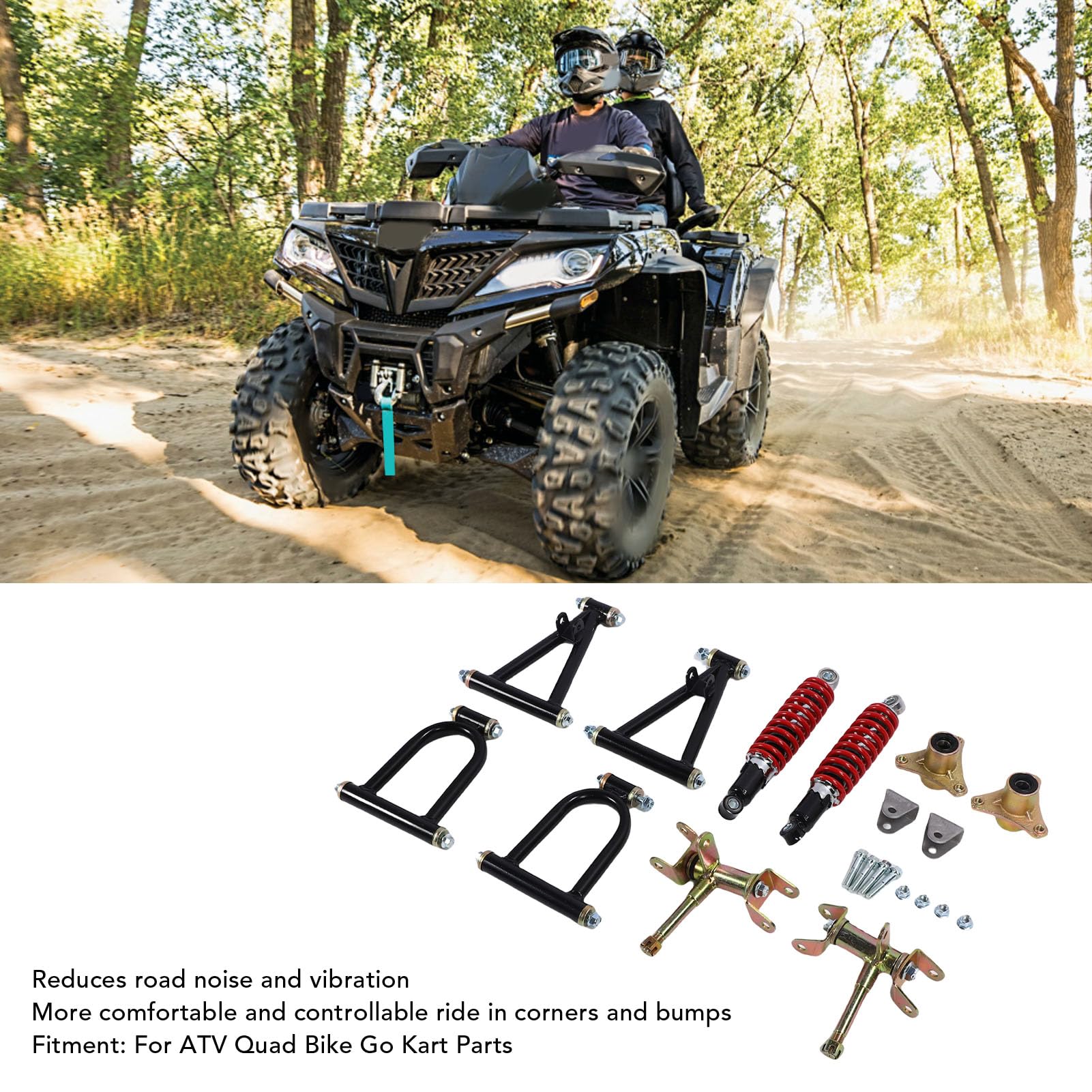 Kit De Bras De Suspension Avant Pour Quad, VTT, Kart - Renforcé En Métal, Stabilité Et Durabilité Améliorées