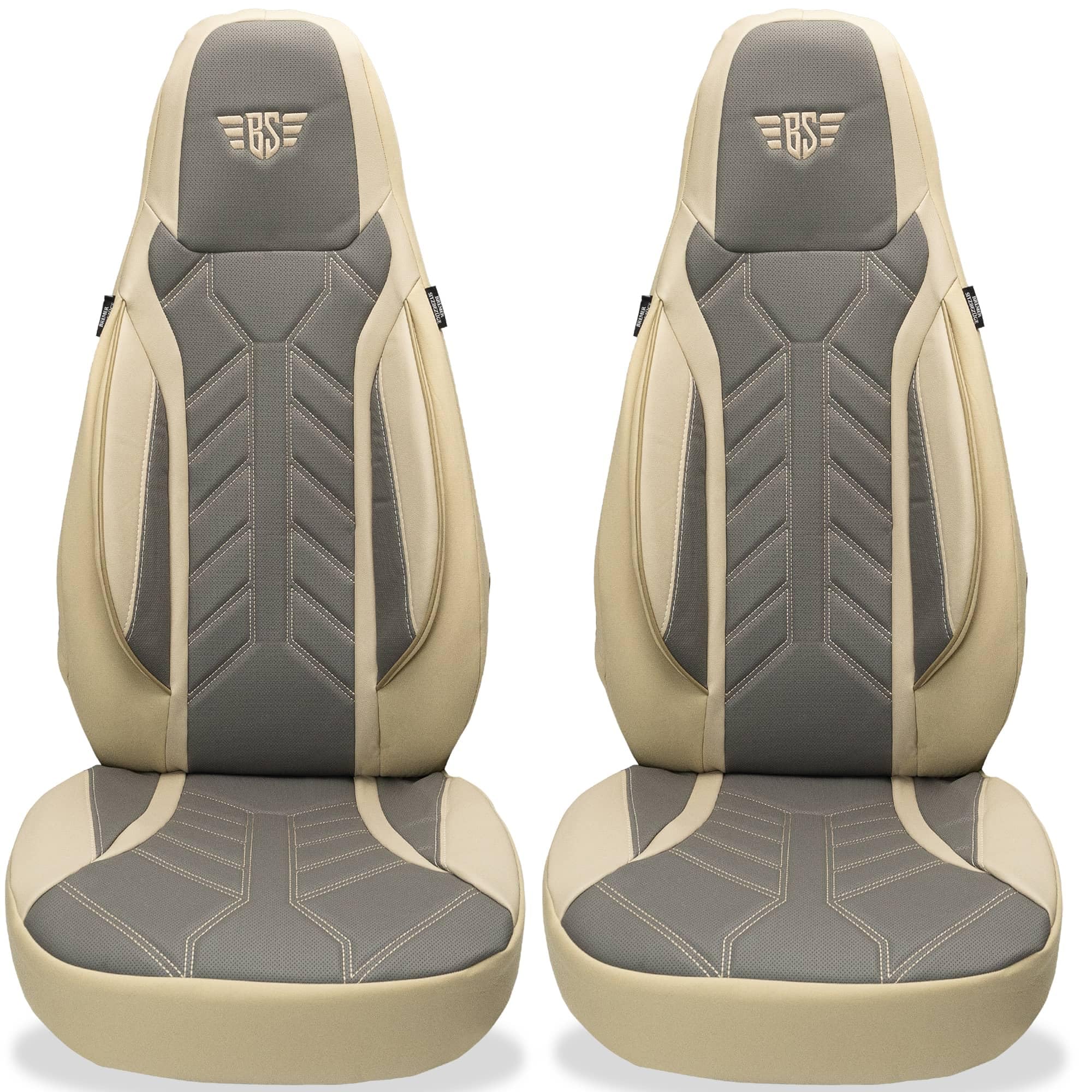Bremer Sitzbezüge Dpl509 - Beige/Grau Wohnmobil Sitzbezüge Schonbezüge Für Carado A 160 Dpl509