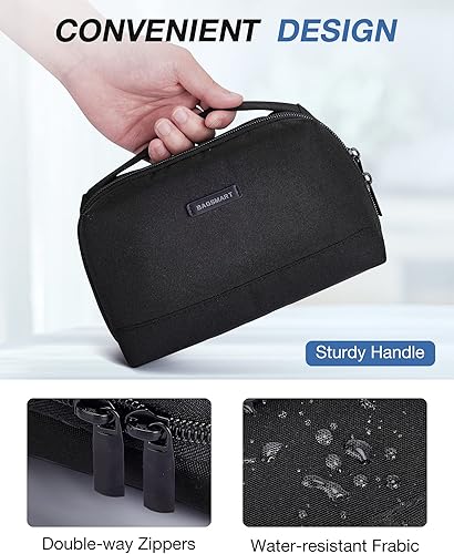 Miniatura 5 de BAGSMART Bolsa organizadora de electrónica, pequeña bolsa organizadora de tecnología de viaje para artículos esenciales de viaje, bolsa organizadora
