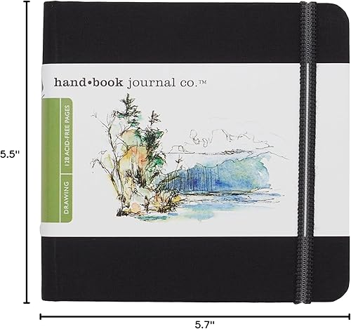 Miniatura 6 de Speedball - Libro de dibujo, diario de viaje, Negro marfil, cuadrado