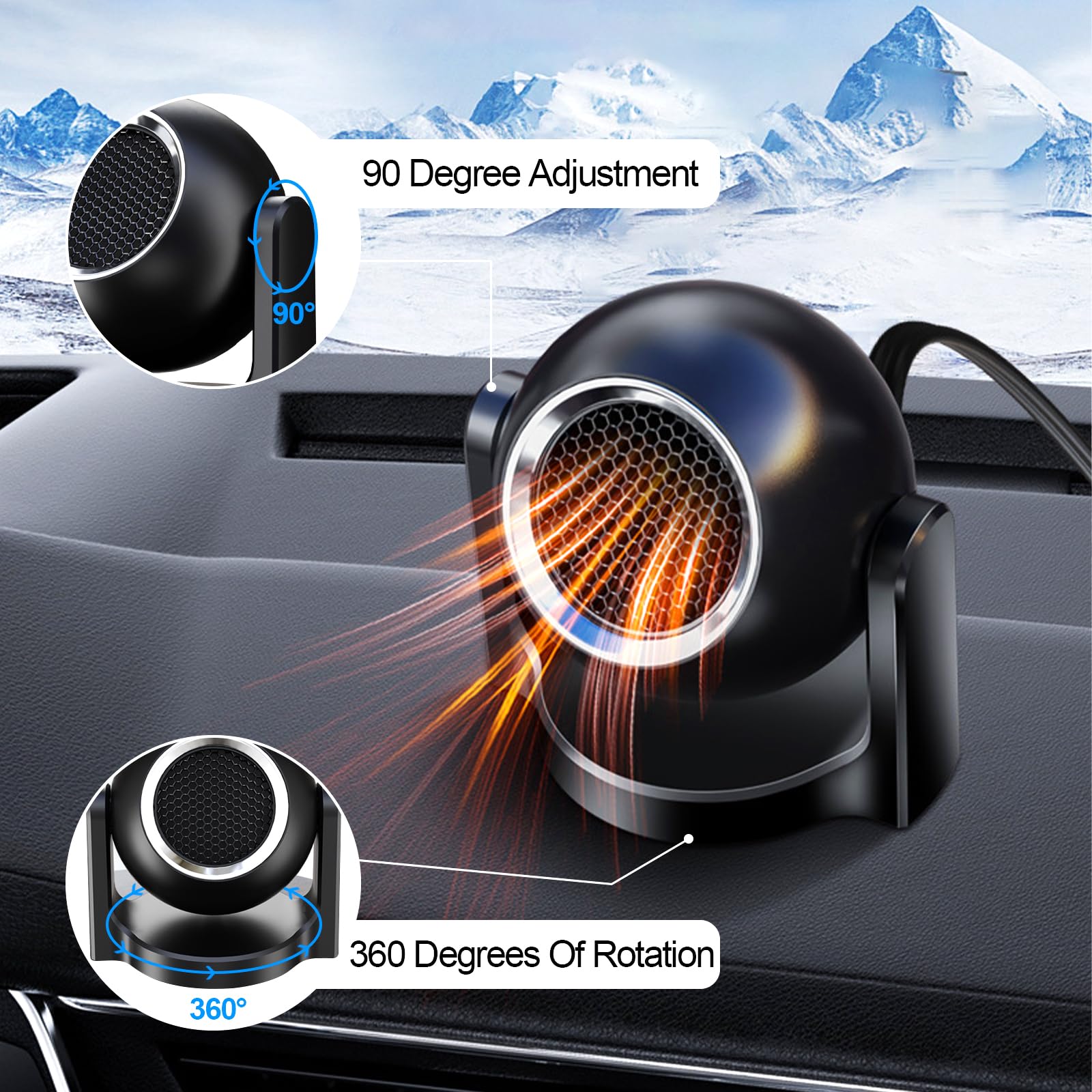 Pengrity Auto Heizung 12V - 2-in-1 Heizung & Lüfter