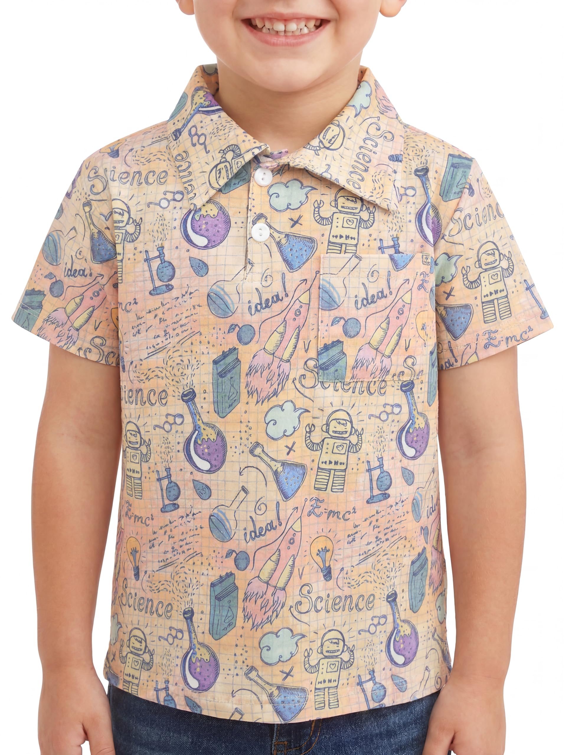 Unique Baby Moisture Wicking Kids Polo Shirts for Toddler Boys Polo Shirt